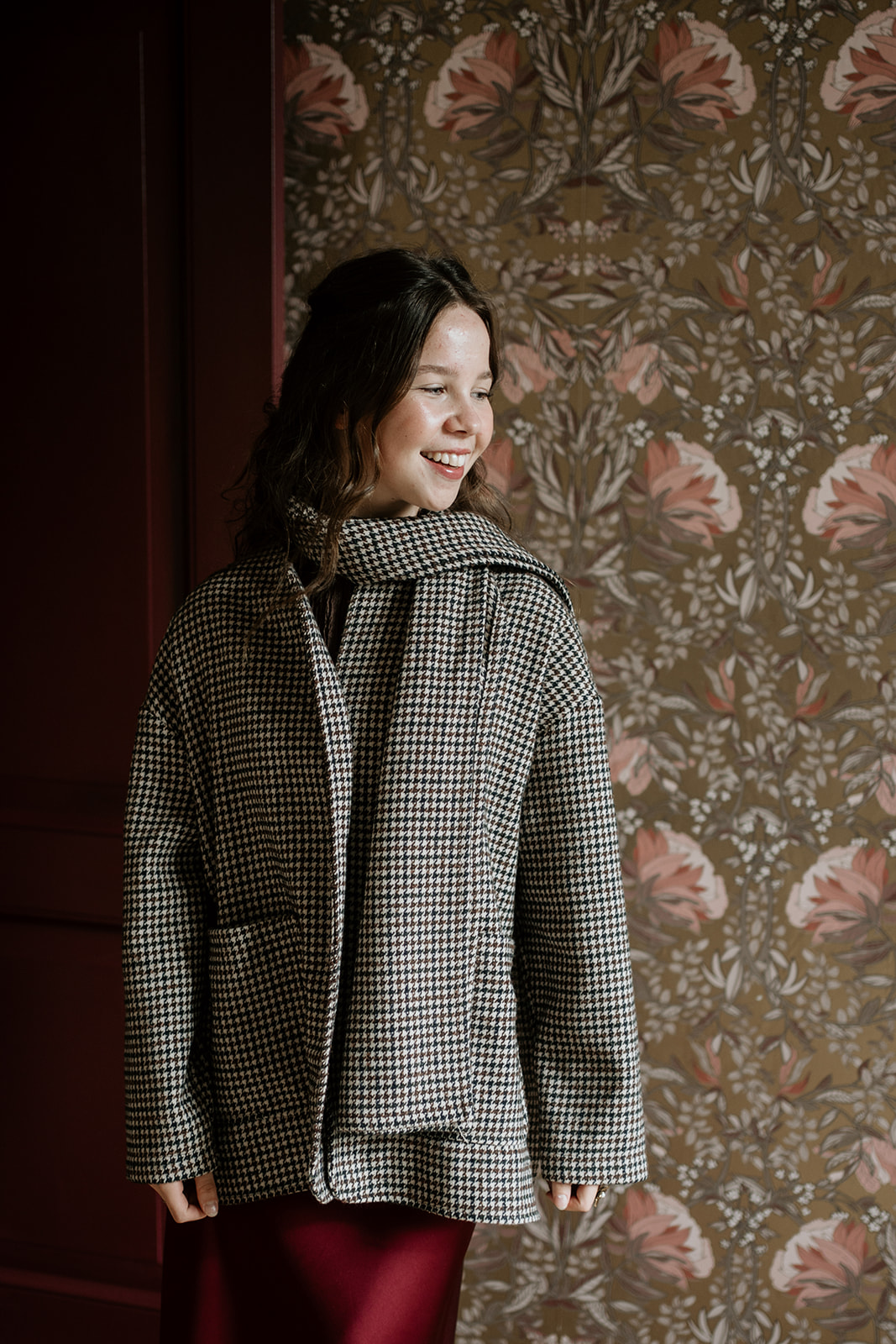 Jas met Sjaal Amélie Amélie | Geruit