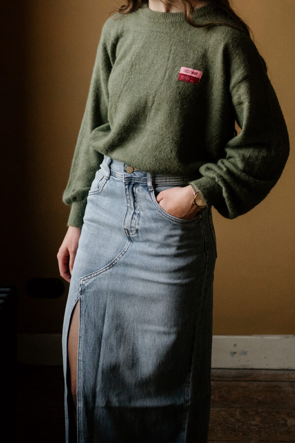 Spijkerrok Met Split | Blauw Denim